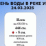 Уровень воды в реке Урал по состоянию на 24.03.2025 г. - Илекский район
