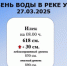 Уровень воды в реке Урал по состоянию на 27.03.2025 год. - Илекский район
