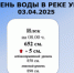 Уровень воды в реке Урал по состоянию на 03.04.2025 г. - Илекский район