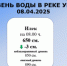 Уровень воды в реке Урал по состоянию на 08.04.2025 г. - Илекский район