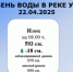 Уровень воды в реке Урал по состоянию на 22.04.2025 г. - Илекский район